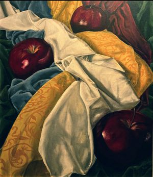 Still Life With Apples and Drapery 3
