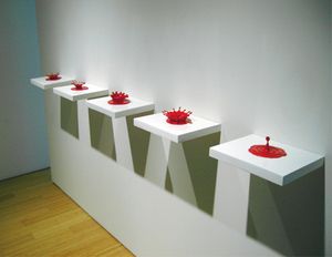 Installation of Untitled Drop Sculptures